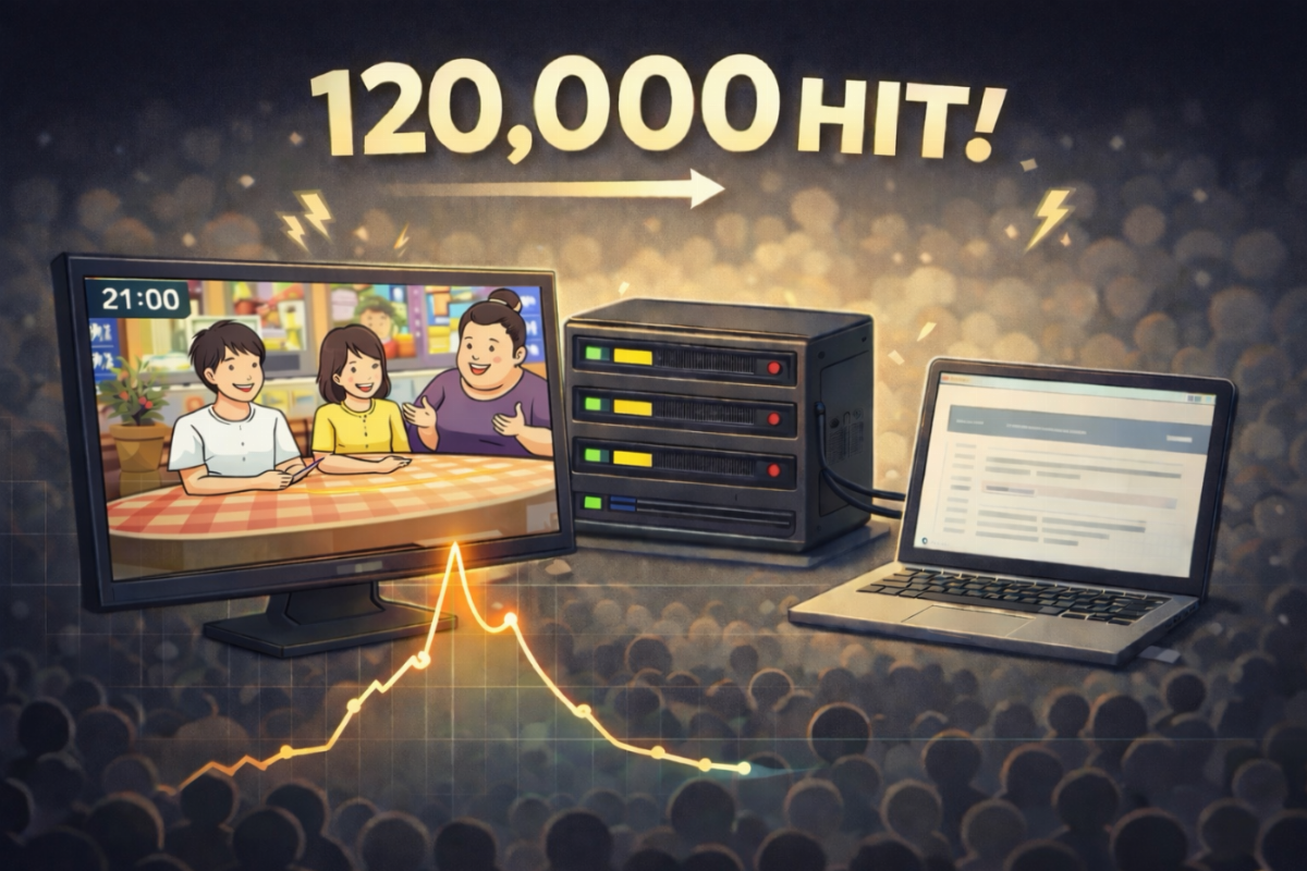 サイトへの12万Hitの画像